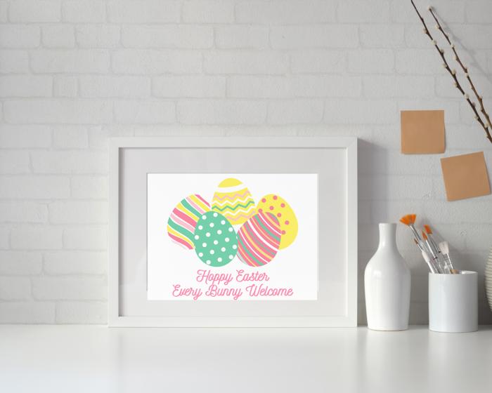 Easter Art Prints - Eggs and Bunnies