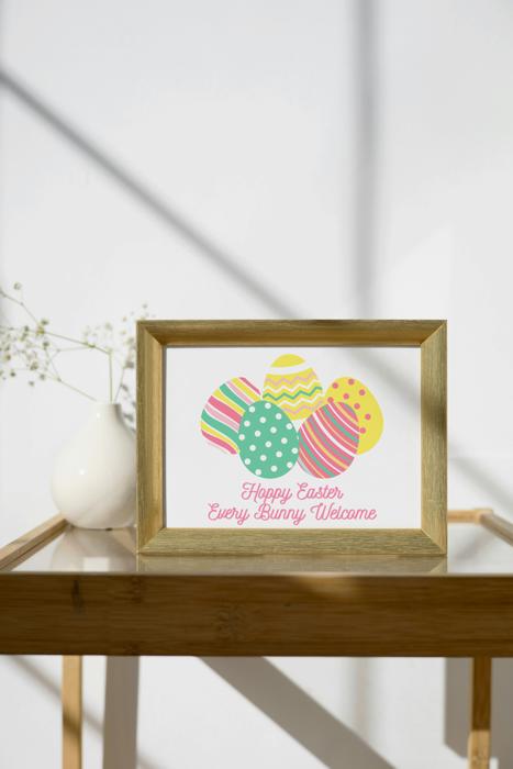 Easter Art Prints - Eggs and Bunnies