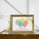 5 x 7 Every Bunny Welcome Eggs Easter Art Prints - Eggs and Bunnies