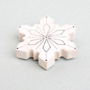 Snowflake Chunky Wood Refrigerator Magnets