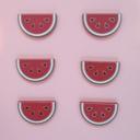 Watermelon Chunky Wood Refrigerator Magnets