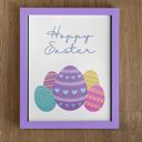 8 x 10 Hoppy Easter Pastel Eggs Portrait Easter Art Prints - Eggs and Bunnies