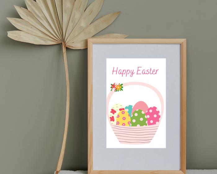 Easter Art Prints - Eggs and Bunnies