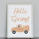 4x6 Farm Truck & Eggs Easter Art Prints - Eggs and Bunnies