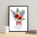  Patriotic Remembrance Bouquet Art Print