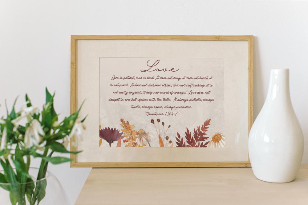 Fall Themed Love & Marriage Prints - UNFRAMED