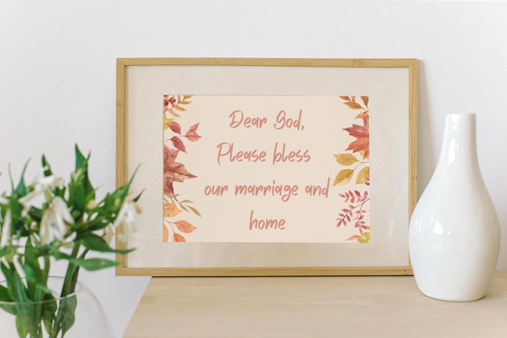 Fall Themed Love & Marriage Prints - UNFRAMED