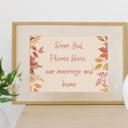 Dear God Please Bless Orange Fall Themed Love & Marriage Prints - UNFRAMED