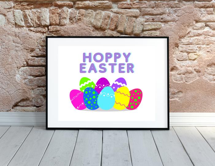 Easter Art Prints - Eggs and Bunnies