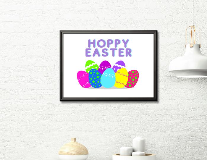 Easter Art Prints - Eggs and Bunnies