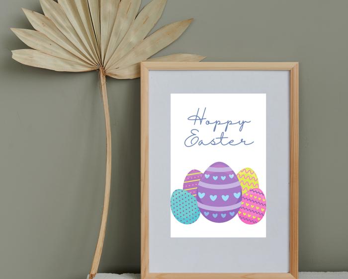 Easter Art Prints - Eggs and Bunnies