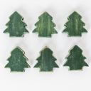 Christmas Trees Chunky Wood Refrigerator Magnets