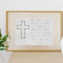 Green Cross No Longer 2 But 1 Love & Marriage Art Prints - Religious