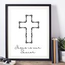 8x10 Jesus Is Our Savior Faith Based Art Prints - Unframed