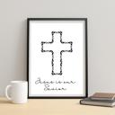 4x6 Jesus Is Our Savior Faith Based Art Prints - Unframed