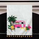 Camper w/Flamingo Kitchen Towels - Cotton Tea Towels for all Occasions