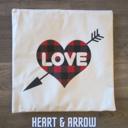 Heart & Arrow Valentine's Day Pillow Covers