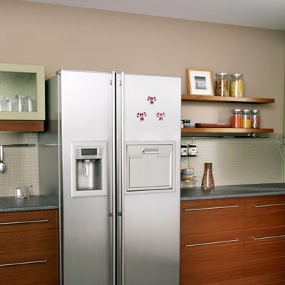 Handmade Refrigerator Magnets - Set of 6 Chunky Wood Shapes