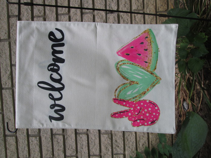 Home & Garden Welcome Flag
