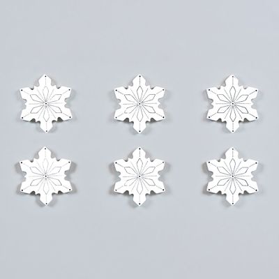 Handmade Refrigerator Magnets - Set of 6 Chunky Wood Shapes