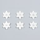 Snowflake Chunky Wood Refrigerator Magnets