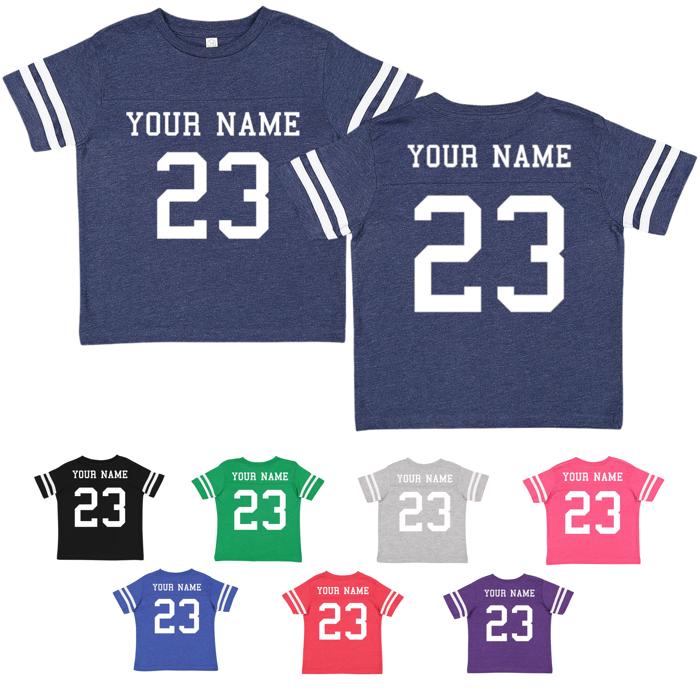Personalized Football Jersey for Kids with Front & Back Printing