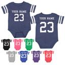  Personalized Football Jersey Bodysuit for Babies with Front & Back Printing