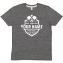 Medium Gray Pickleball Personalized Graphic Team Club Unisex T-Shirt
