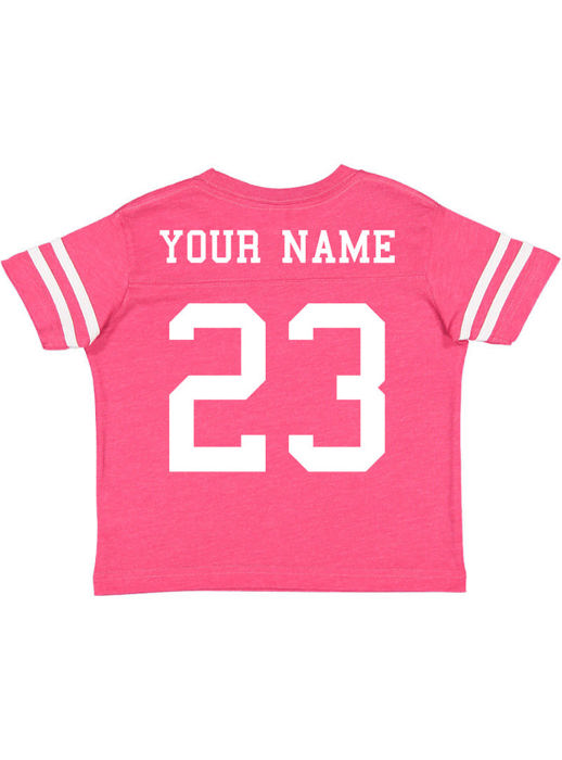 Personalized Football Jersey for Toddlers with Front & Back Printing