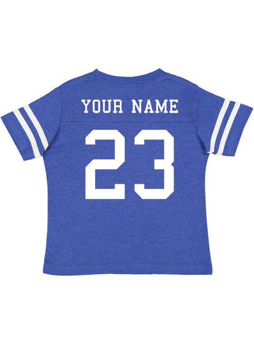 Personalized Football Jersey for Toddlers with Front & Back Printing