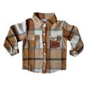 12M Brown & White Personalized Cozy Soft Flannels for Babies - Thick, Warm, & Snuggly Jacket 