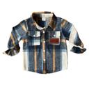 2T Navy & Brown Personalized Cozy Soft Flannels for Toddlers - Thick, Warm, & Snuggly Jacket 