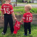  Personalized Football Jersey for Toddlers with Front & Back Printing