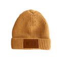 2T-7 Youth Maize Personalized Baby & Kids Knit Hat with Leather Name Patch