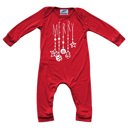 18M Merry Graphic Long Sleeve Red Christmas Romper