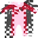 3M Joy to the World Graphic Long Sleeve Red Christmas Romper