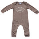 12M Light Heather Brown I'm Told I Like Graphic Long Sleeve Baby Rompers