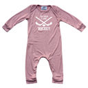 24M Dusty Rose I'm Told I Like Graphic Long Sleeve Baby Rompers