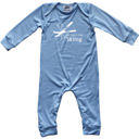 12M Light Blue I'm Told I Like Graphic Long Sleeve Baby Rompers