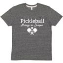 Small Gray Pickleball Always in Season Graphic Unisex T-Shirt