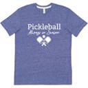 Large Royal Pickleball Always in Season Graphic Unisex T-Shirt