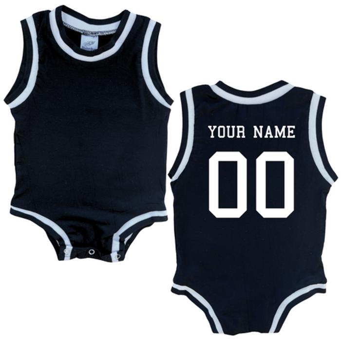 Custom Sleeveless Basketball Sport Jersey for Babies - Personalized with Name & Number