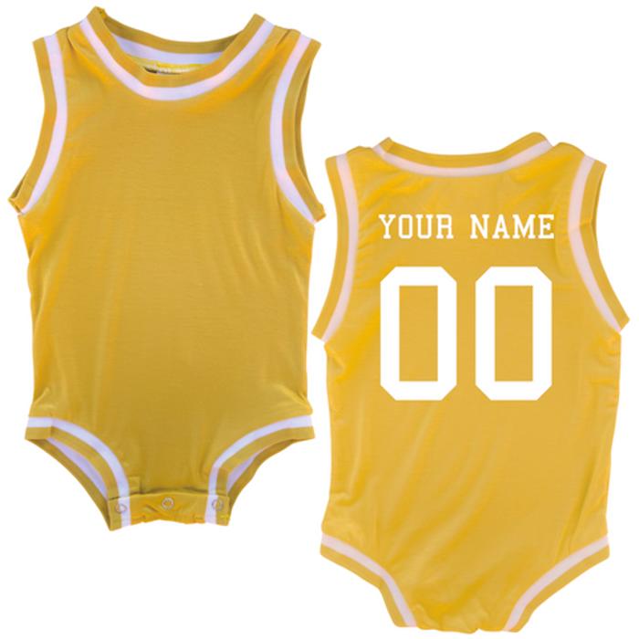 Custom Sleeveless Basketball Sport Jersey for Babies - Personalized with Name & Number