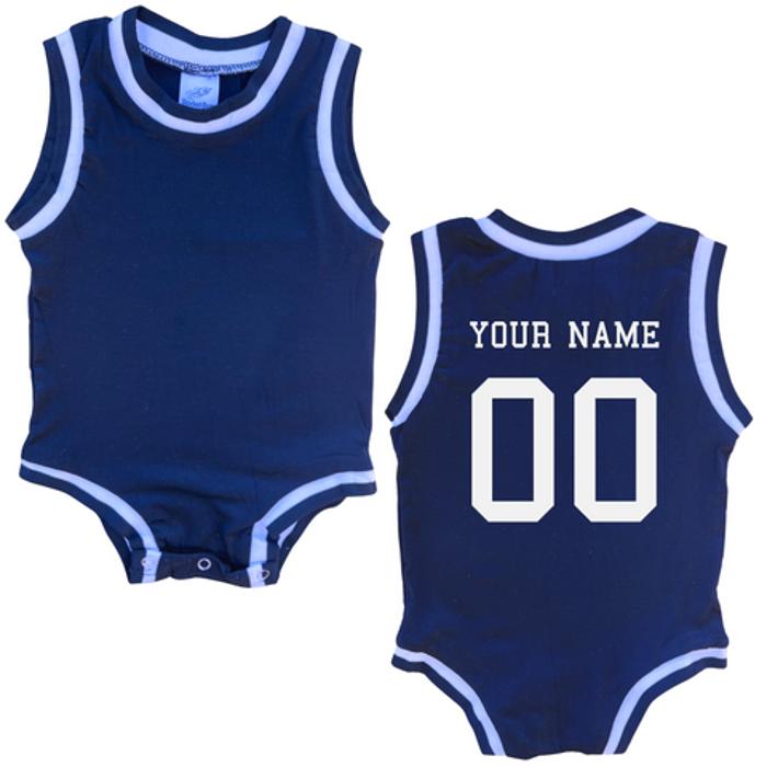 Custom Sleeveless Basketball Sport Jersey for Babies - Personalized with Name & Number