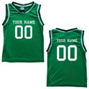 2T Green Custom Sleeveless Basketball Sport Jersey for Toddlers - Personalized with Name & Number