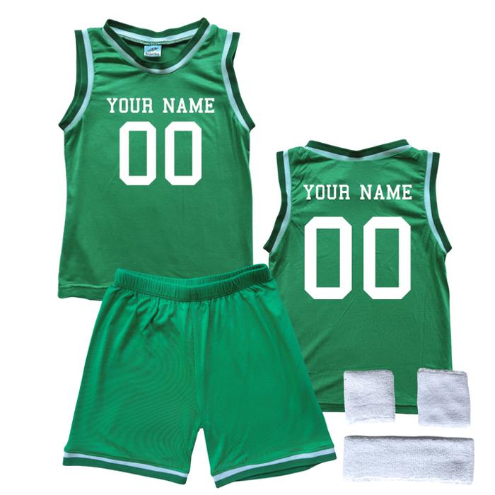Personalized Sleeveless Basketball Jersey & Shorts Set for Toddlers- Personalized with Name and Number on Front & Back