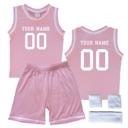 4T Pink Personalized Sleeveless Basketball Jersey & Shorts Set for Toddlers- Personalized with Name and Number on Front & Back