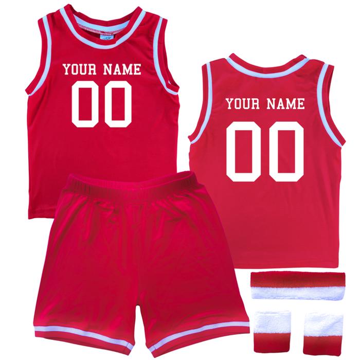 Personalized Sleeveless Basketball Jersey & Shorts Set for Toddlers- Personalized with Name and Number on Front & Back