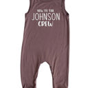 12M Dark Mauve New to the Crew Personalized Custom Silky Sleeveless Baby Romper for Boys and Girls