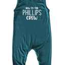 12M Midnight Teal New to the Crew Personalized Custom Silky Sleeveless Baby Romper for Boys and Girls